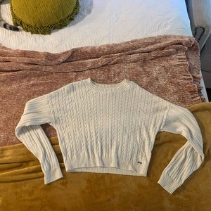 Cropped hollister sweater